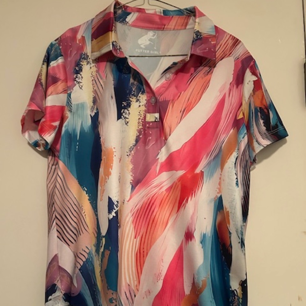 Putter girl golf shirt, BOGO free